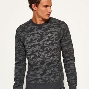 Superdry Gym Tech Embossed Collegepusero Musta