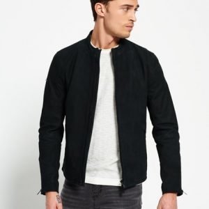 Superdry Harrington Nupukkitakki Musta