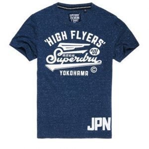 Superdry High Flyers Reworked T-paita Sininen