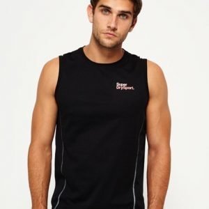 Superdry Hihaton Core Train Wick Mesh Pique Paita Musta