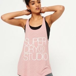 Superdry Hihaton Studio Drape Paita Vaaleanpunainen