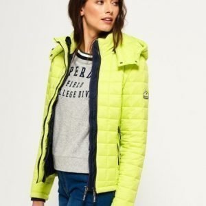 Superdry Hooded Box Quilt Fuji Takki Keltainen