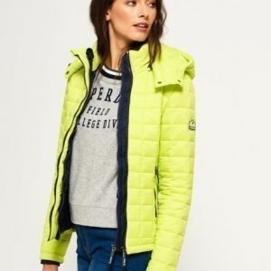 Superdry Hooded Box Quilt Fuji Takki Keltainen