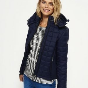 Superdry Hooded Box Quilt Fuji Takki Laivastonsininen