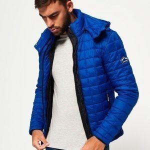 Superdry Hooded Box Quilt Fuji Takki Sininen