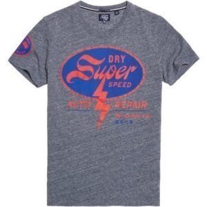 Superdry House Of Speed T-paita Vaaleansininen