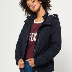 Superdry Hupullinen Boxy Snorkle Parkatuulitakki Laivastonsininen