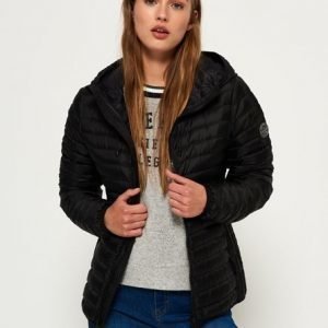 Superdry Hupullinen Core Untuvatakki Musta