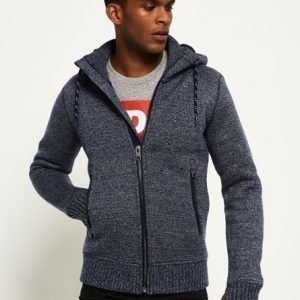 Superdry Hupullinen Expedition Vetoketjutakki Sininen