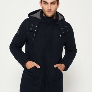 Superdry Hupullinen Glacial Villaparkatakki Laivastonsininen