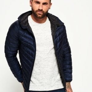 Superdry Hupullinen Micro Quilt Untuvatakki Laivastonsininen