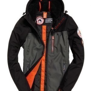 Superdry Hupullinen Mountain Marker Takki Tummanharmaa