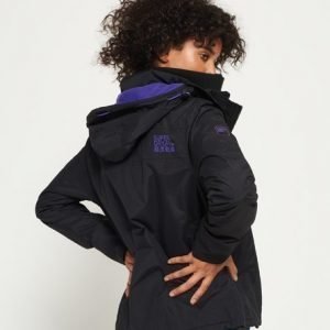 Superdry Hupullinen Pop Zip Arctic Tuulitakki Musta