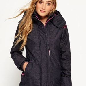 Superdry Hupullinen Pop Zip Arctic Windcheater Takki Tummanharmaa