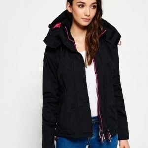 Superdry Hupullinen Pop Zip Artic Windcheater Takki Musta