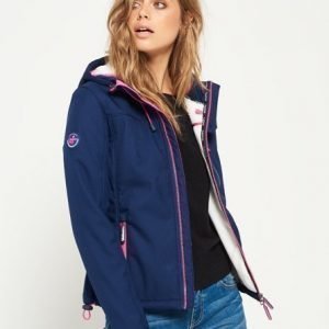 Superdry Hupullinen Sherpa Windtrekker Takki Laivastonsininen