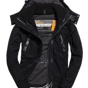 Superdry Hupullinen Wind Attacker Mikrokuitutakki Musta