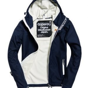 Superdry Hupullinen Windtrekker Takki Laivastonsininen