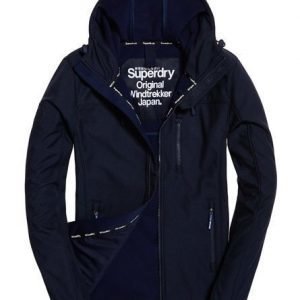 Superdry Hupullinen Windtrekker Takki Laivastonsininen