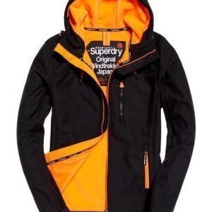 Superdry Hupullinen Windtrekker Takki Musta