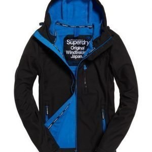 Superdry Hupullinen Windtrekker Takki Musta