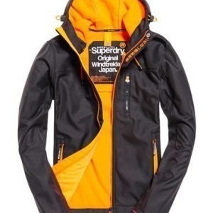 Superdry Hupullinen Windtrekker Takki Tummanharmaa