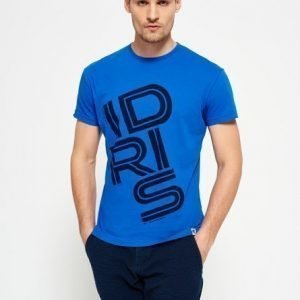 Superdry Ie Refined Printed T-paita Sininen