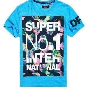 Superdry International Boxed T-paita Sininen