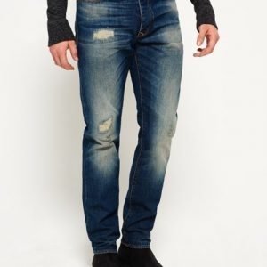 Superdry Kapenevat Biker Farkut Sininen