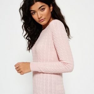 Superdry Kesäinen Luxe Minipalmikkoneule Vaaleanpunainen