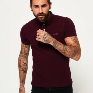 Superdry Klassinen Cali Pique Pikeepaita Purppura