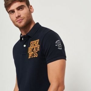 Superdry Klassinen Lyhythihainen Superstate Pikeepaita Laivastonsininen