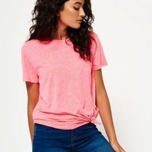 Superdry Knot Burnout T-paita Vaaleanpunainen