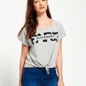 Superdry Knot Front T-paita Harmaa