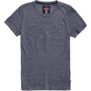 Superdry Kohokuvioitu Premium Goods T-paita Laivastonsininen