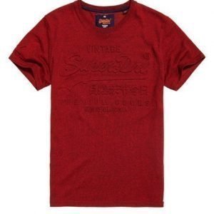 Superdry Kohokuvioitu Premium Goods T-paita Punainen