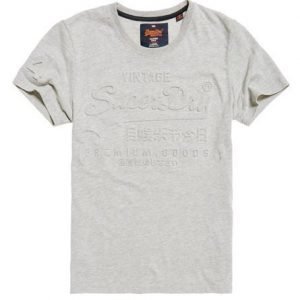 Superdry Kohokuvioitu Premium Goods T-paita Vaaleanharmaa