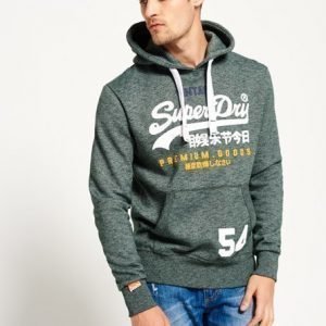 Superdry Kolmivärinen Premium Goods Huppari Vihreä