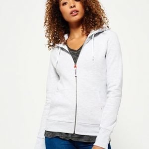 Superdry La Athletic Vetoketjuhuppari Valkoinen