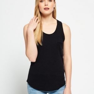 Superdry Ladder Lace Trim Toppi Musta