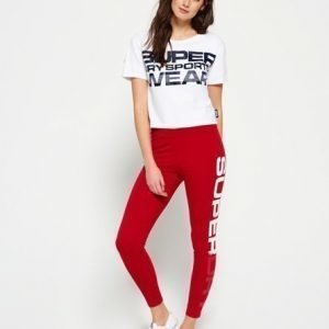 Superdry Leftfield Legginsit Punainen