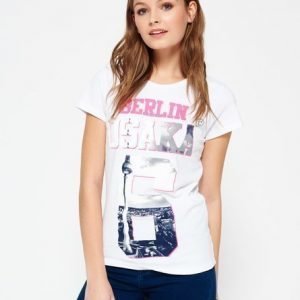 Superdry Limited Edition Osaka Berlin T-paita Valkoinen