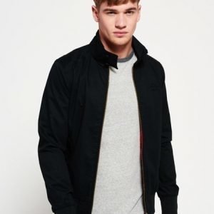 Superdry Longhorn Harrington Takki Musta