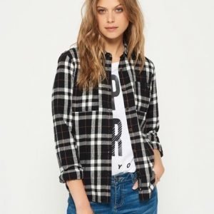 Superdry Lumberjack Kauluspaita Musta