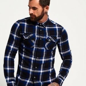 Superdry Lumberjack Kauluspaita Sininen