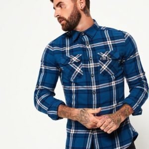 Superdry Lumberjack Kauluspaita Sininen