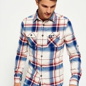 Superdry Lumberjack Kauluspaita Valkoinen