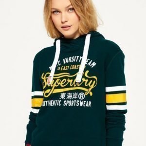 Superdry Lyhyt Ny Varsity Team Huppari Vihreä