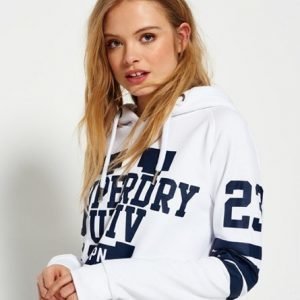 Superdry Lyhyt Semester Huppari Valkoinen