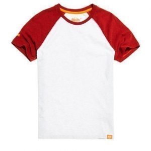 Superdry Lyhythihainen Orange Label Baseball T-paita Harmaa